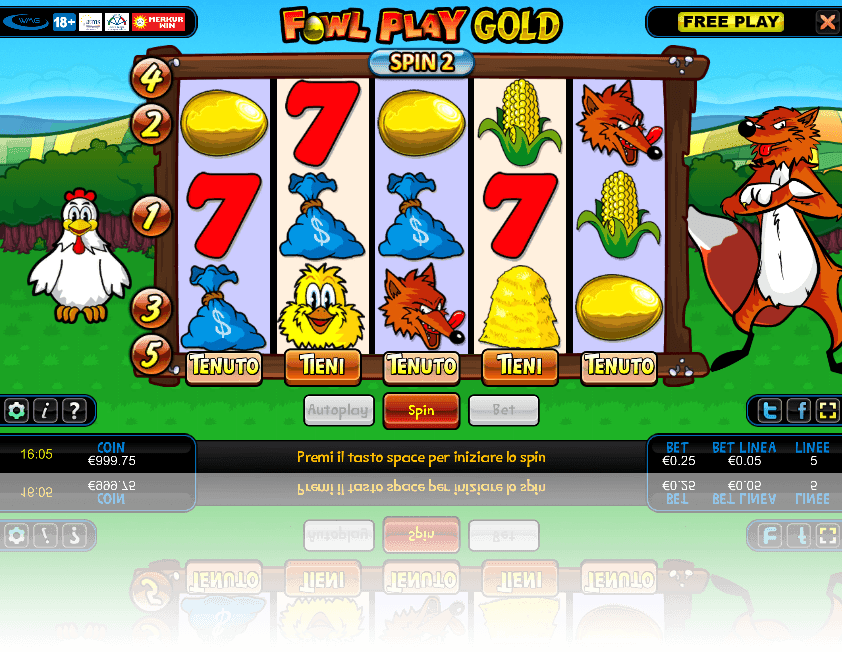 Giochi gratis slot machine gallina